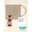 Kit bordado Flores Indias DMC