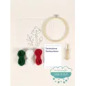 Kit iniciación Punch Needle Setas DMC
