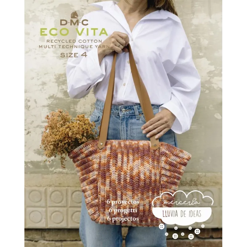 Libro Eco Vita 4 DMC - 6 bolsos a ganchillo