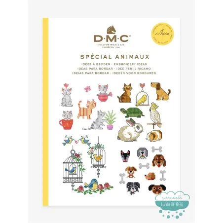 Mini libro punto de cruz Animales DMC