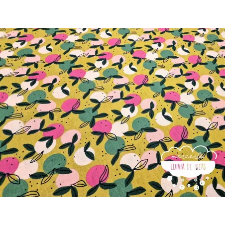 Algodón estampado Frutas