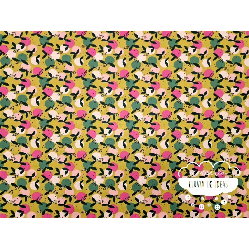 Algodón estampado Frutas