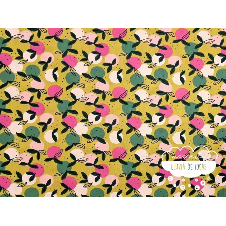 Algodón estampado Frutas