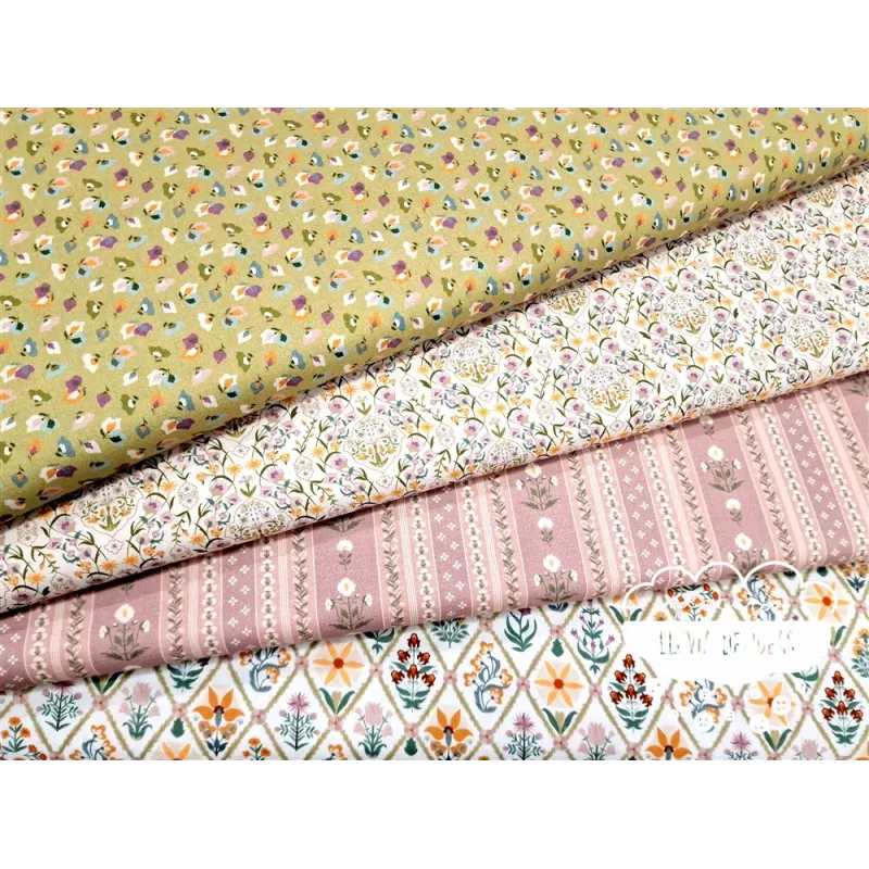 Algodón estampado Flores Cintia