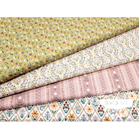 Algodón estampado Flores Cintia