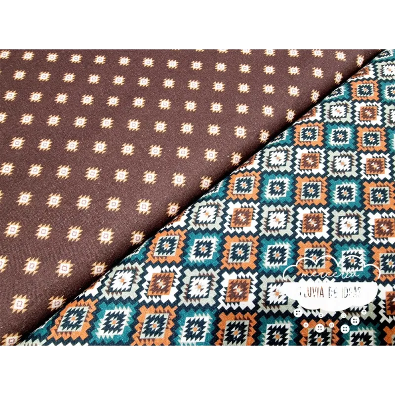 Algodón estampado Dakota