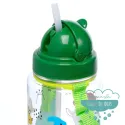 Botella infantil con correa y pajita Dinosaurios