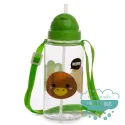 Botella infantil con correa y pajita Dinosaurios ROAR