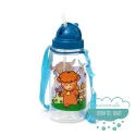 Botella infantil con correa y pajita Vacas