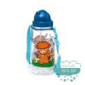 Botella infantil con correa y pajita Vacas
