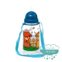 Botella infantil con correa y pajita Vacas
