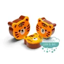 Set de 3 Tuppers infantiles o Fiambreras Tigre kawaii Puckator