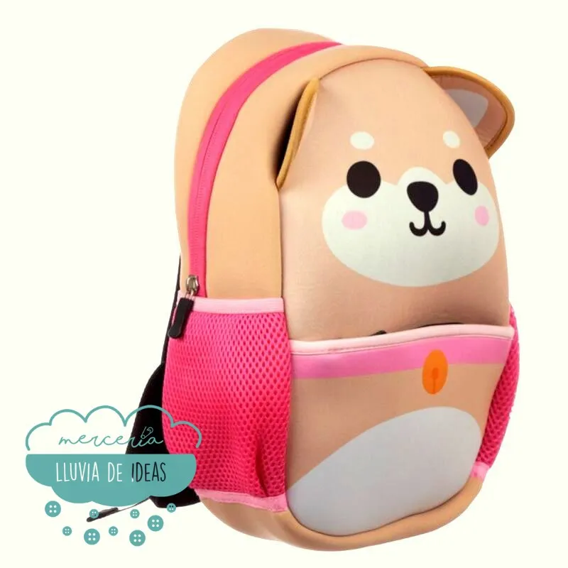 Mochila infantil neopreno Perro shiba