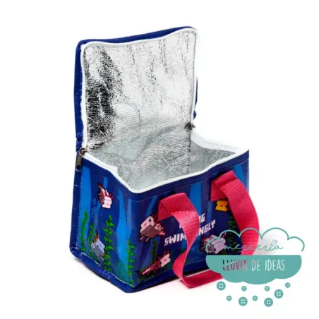 Bolsa isotérmica infantil Minecraft ajolote