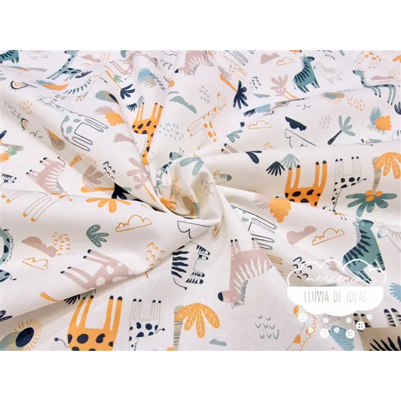 Algodón infantil Jirafas