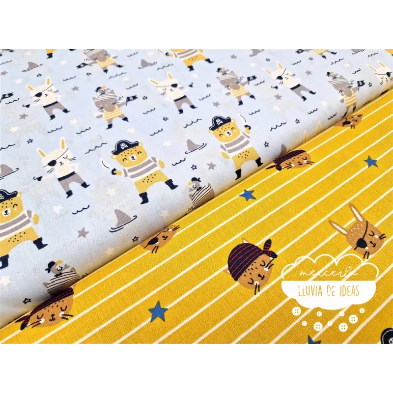 Algodón infantil Piratas