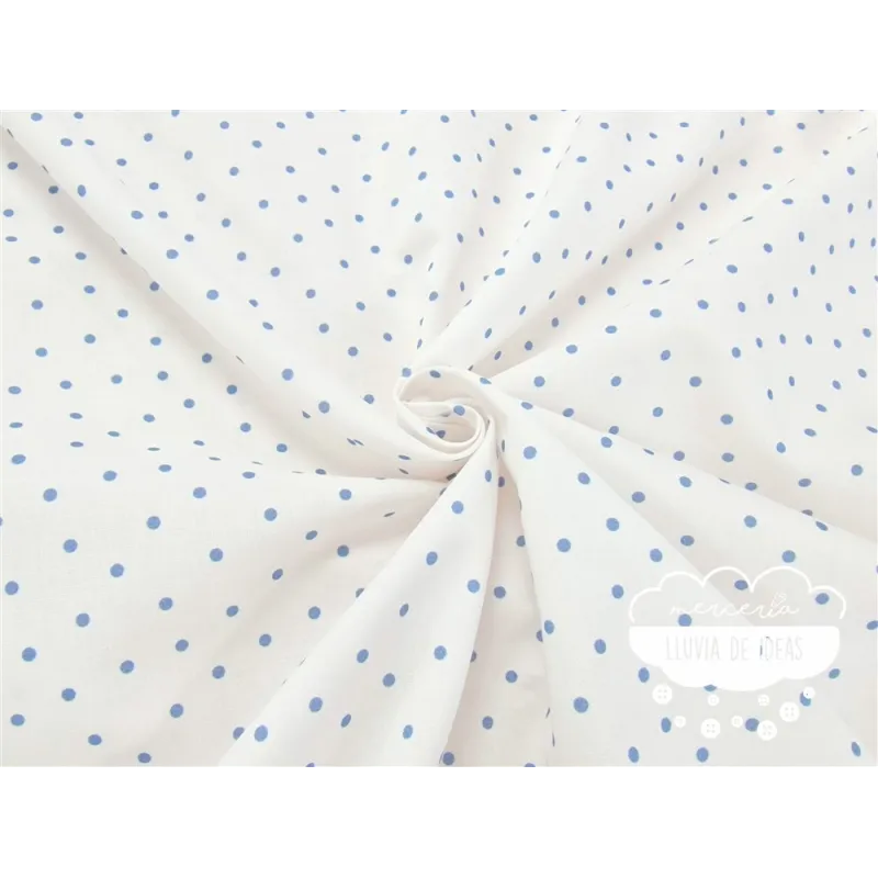 Algodón coordinado Lys Azul