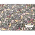 Acolchado reversible Flores y pájaros