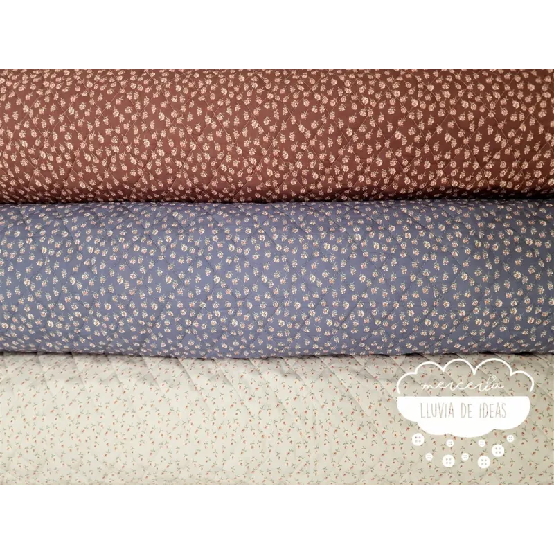 Acolchado reversible Flores y Cachemires