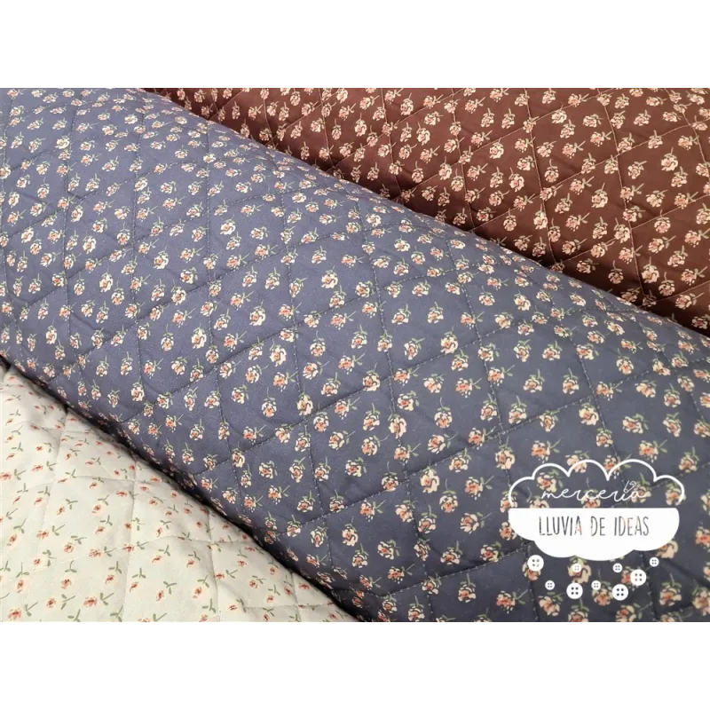 Acolchado reversible Flores y Cachemires