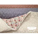 Acolchado reversible Flores y Cachemires