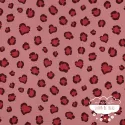 Muselina estampada Leopardo rosa