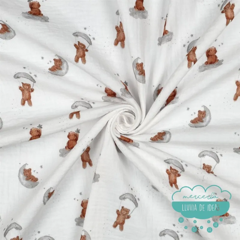 Muselina infantil Osos