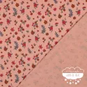 Muselina estampada Flores Tierra