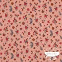 Muselina estampada Flores Tierra