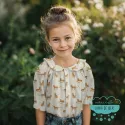 Muselina estampada Leopardos