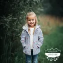 Tela impermeable Raincoat Corazones y rayas