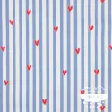 Tela impermeable Raincoat Corazones y rayas