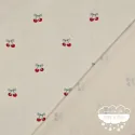 Franela estampada Cerezas fondo crudo