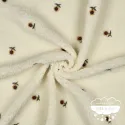Borreguito bordado crudo Girasoles