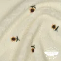 Borreguito bordado crudo Girasoles