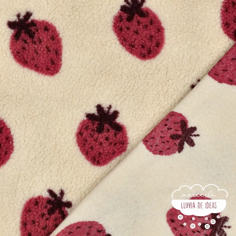 Borreguito estampado Fresas