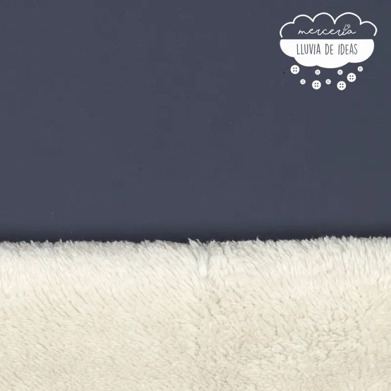 Tela impermeable forrada con pelo
