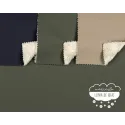 Tela impermeable forrada con pelo