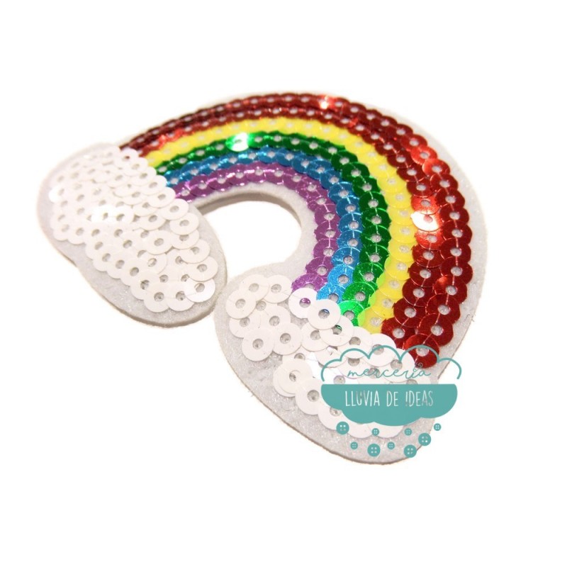 80 piezas de parches termoadhesivos de felpilla para coser en 3D, lindos  parches bordados de arco iris con cara de sonrisa, parches de corazón
