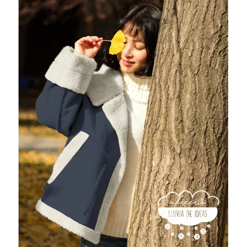 Tela impermeable forrada con pelo
