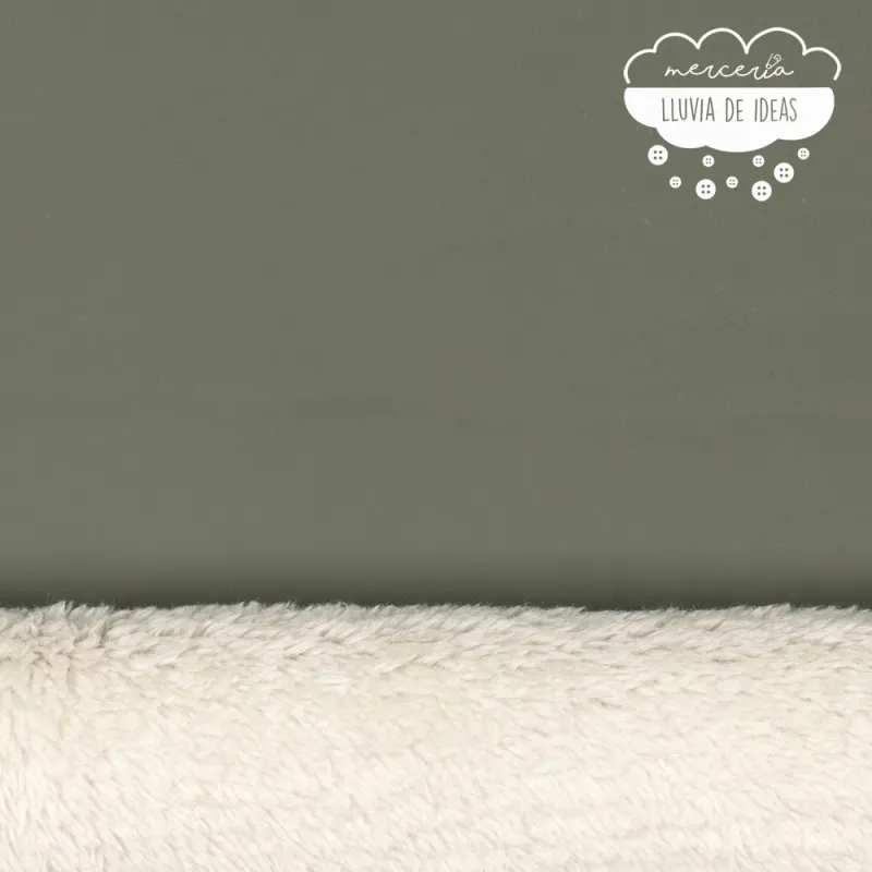 Tela impermeable forrada con pelo