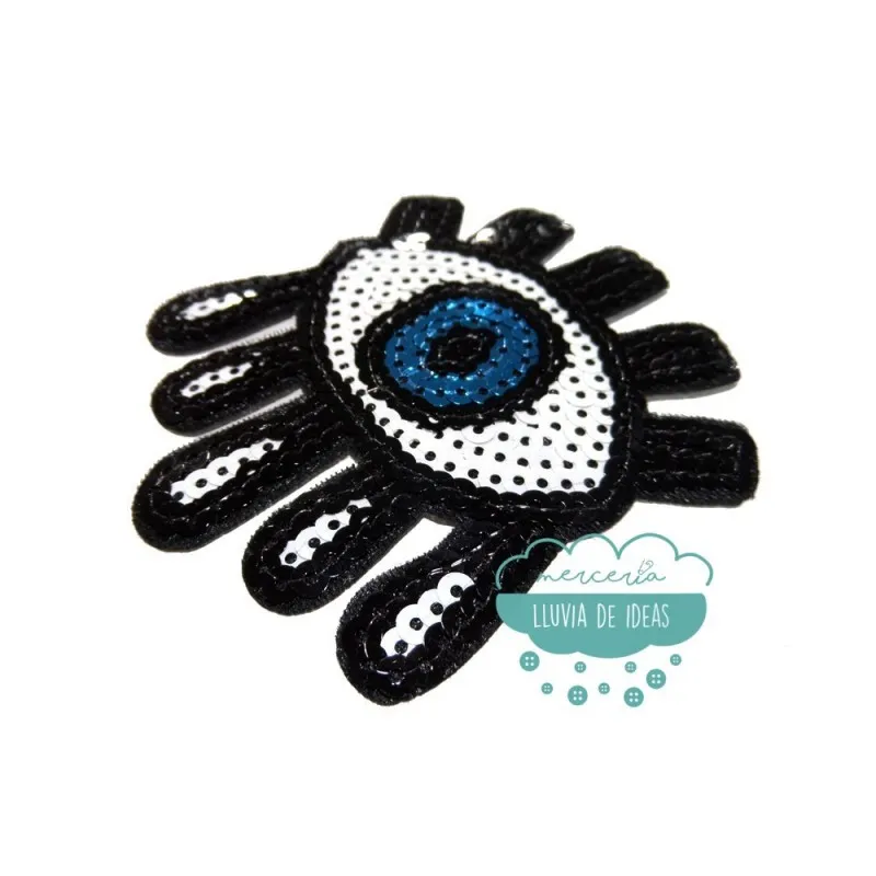 Parche termoadhesivo con lentejuelas - Ojo con lágrimas