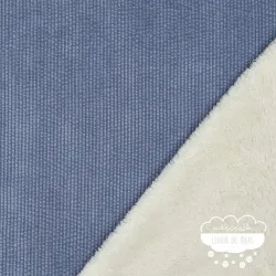 Pana forrada con pelo Color azul vaquero