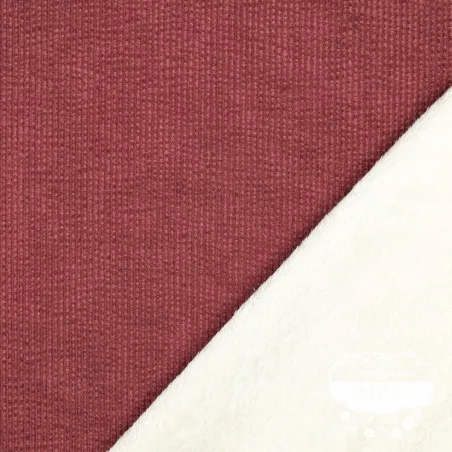 Pana forrada con pelo Color burgundy