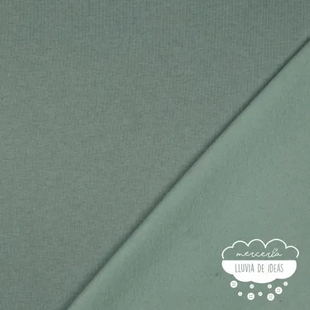 Punto sudadera liso perchado Color menta vintage