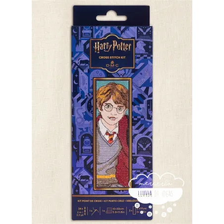 Kit punto de Cruz Harry Potter Marcapáginas DMC