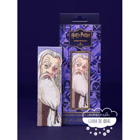 Kit punto de Cruz Harry Potter Marcapáginas Dumbledore DMC