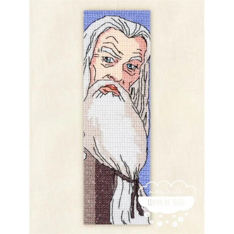 Kit punto de Cruz Harry Potter Marcapáginas Dumbledore DMC