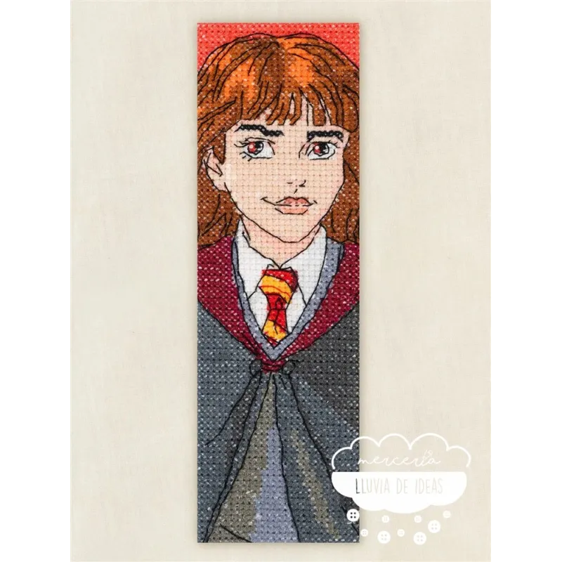 Kit punto de Cruz Harry Potter Marcapáginas Hermione DMC