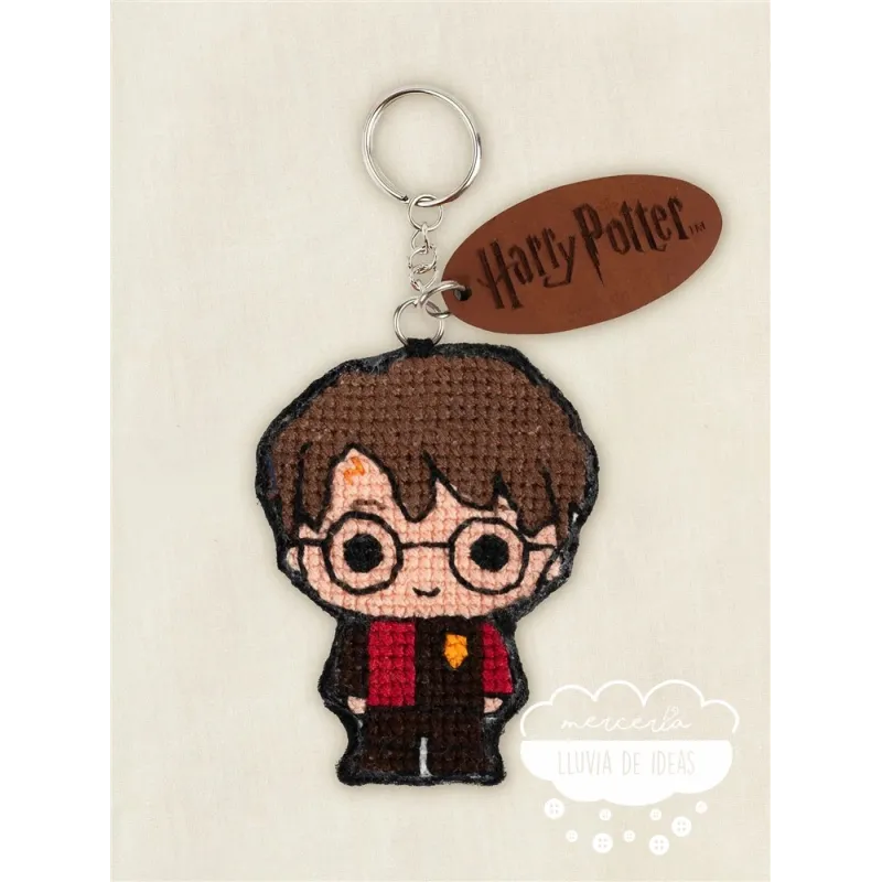 Kit punto de Cruz Llavero Harry Potter DMC